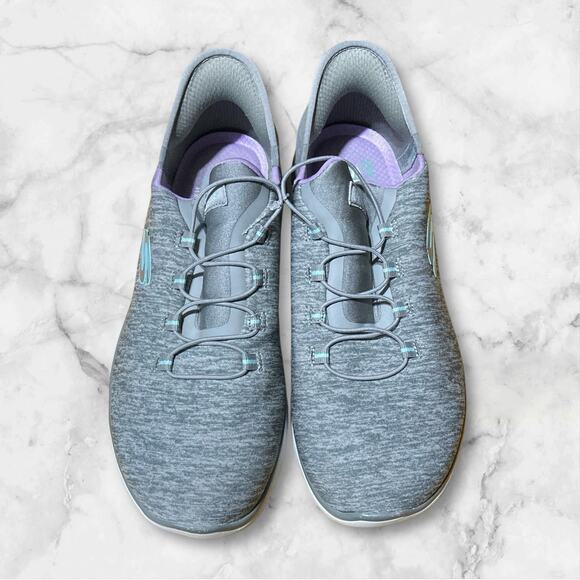 Skechers Shoes - Womens SIZE 8 Skechers Hands-free Slip-Ins Sneakers Shoes Gray Dazzling Haze